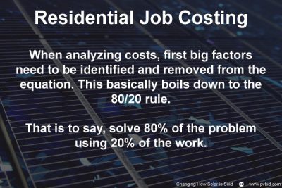 Residential Job Costing for the Solar Industry